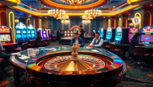 Exciting gaming atmosphere at 789win club showcasing vibrant casino elements.