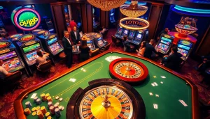 Exciting gaming action at loto188.gb.net showcasing a vibrant casino atmosphere.