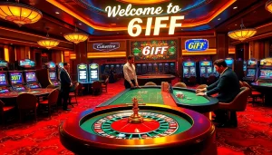 Experience the thrill of gambling at 6FF with professional dealers and vibrant casino games.