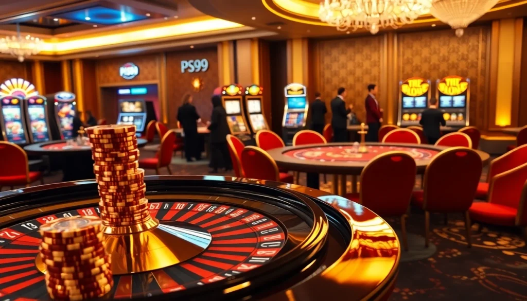 Experience the excitement of gambling at trang chủ PS99 with vibrant casino tables and thrilling gameplay.