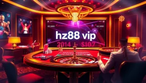 Experience excitement at an hz88 vip casino table with vibrant games and players engaged in action.