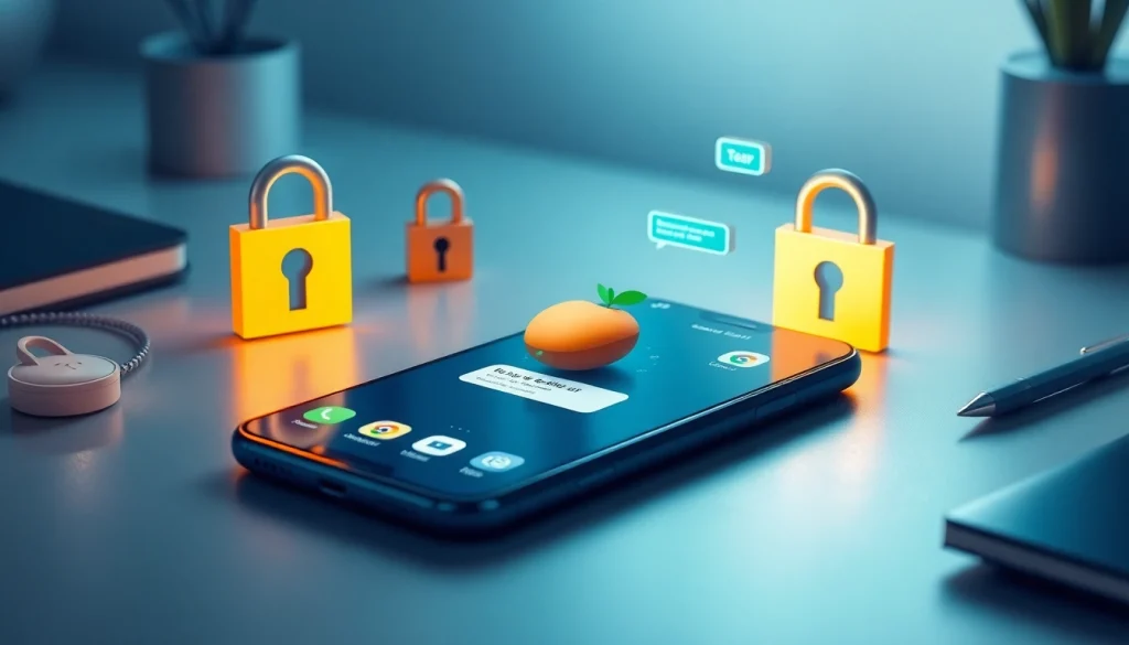 Experience seamless communication with Potato下载 on your smartphone, showcasing privacy and security features.