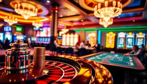 Trải nghiệm sự phấn khích mạnh mẽ tại 24kclub với bàn chơi sang trọng và máy đánh bạc đầy sống động.