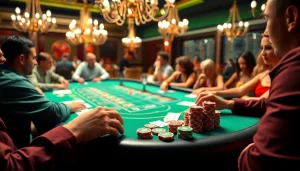 Experience thrilling gambling at https://da88.trading/ with a luxurious poker table setting.