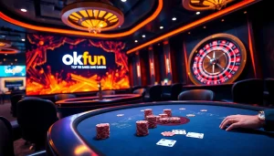 Experience high-stakes gaming excitement at the okfun casino.