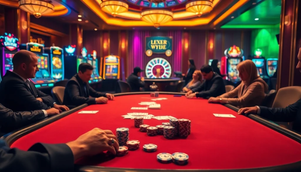 Strategically placing bets at a luxury poker table, revealing the hidden wiki's gaming connections.