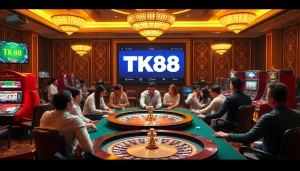 Experience the excitement of Tk88 chính thức with vibrant casino games and online betting action.