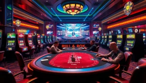 Live Esport action at a casino, showcasing Trực tiếp Esport and vibrant gambling elements for immersive gameplay.