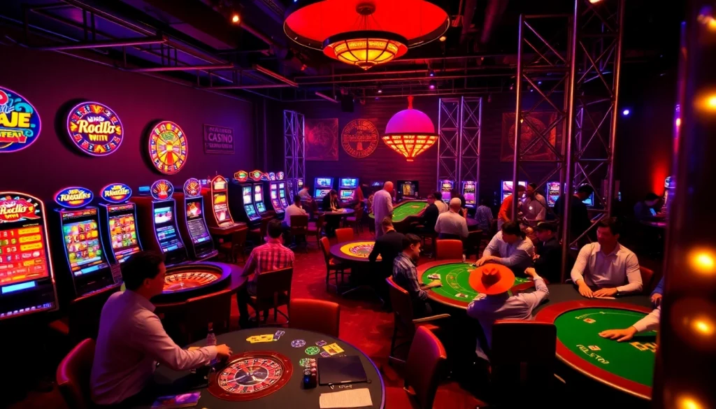 Caffolding Bolton supports thrilling casino gameplay with vibrant tables and slot machines.