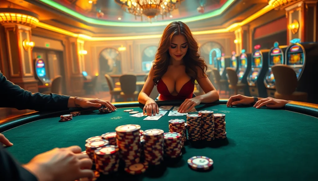 Play an immersive sex game with vibrant casino elements at this engaging poker table.