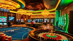 Experience the excitement of SODO Casino with vibrant tables and thrilling gaming action.