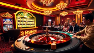 Experience the excitement at https://11win.br.com/ with an elegant casino scene of poker and roulette.