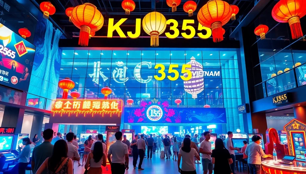 KJC365's vibrant entertainment hub in Vietnam, showcasing engaging attractions and cultural elements.