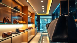 레플리카 고급 제품을 세련되게 전시하는 현대적 마켓플레이스