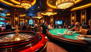 Experience high-stakes action at a luxurious casino showcasing 'the hidden wiki' and engaging poker gameplay.