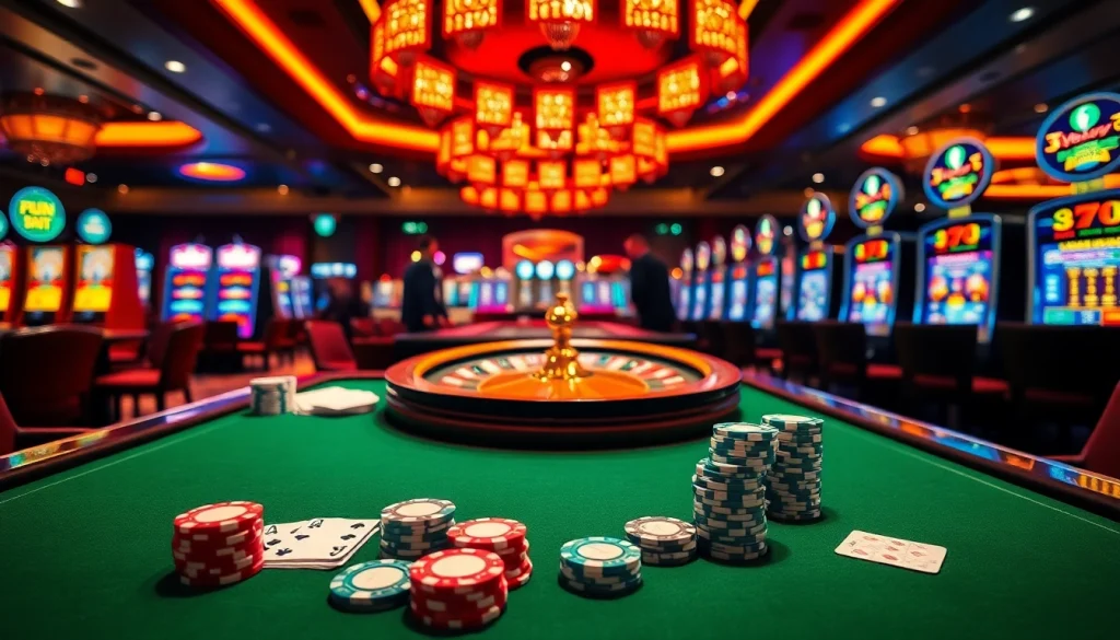 Experience thrilling gambling action at fun79 with vibrant casino tables and exciting games.