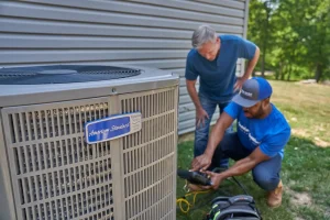 heat-pump-questions-american-standard-hvac-professional-with-homeowner