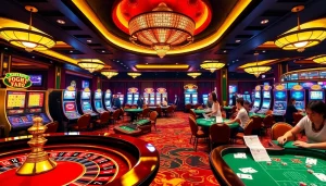 Experience thrilling gameplay at LUCKYWIN casino with vibrant tables and exciting slot machines.