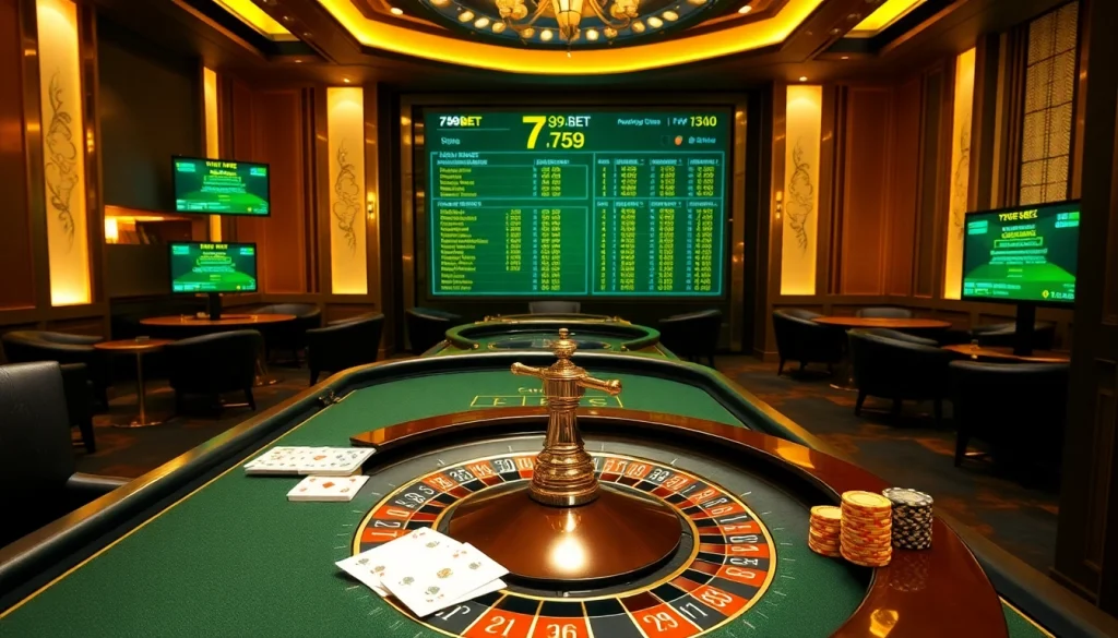 Experience thrilling gameplay at 789BET with elegant poker tables and vibrant betting interfaces.