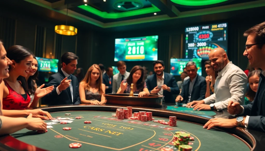 Players engaging in an exciting casino blackjack game while utilizing credit rapid options for better bankroll management.