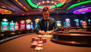 Experience the thrill of gaming action at https://slvip1.com.ph/ with vibrant poker tables and exciting slot machines.