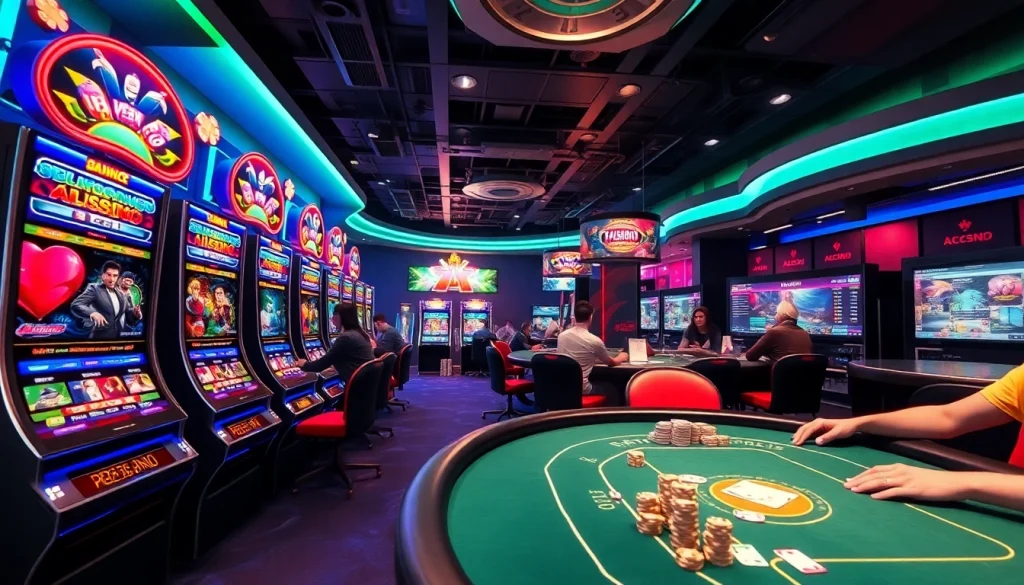 Experience the excitement of ABC999's online betting platform with dynamic slot machines and poker tables.