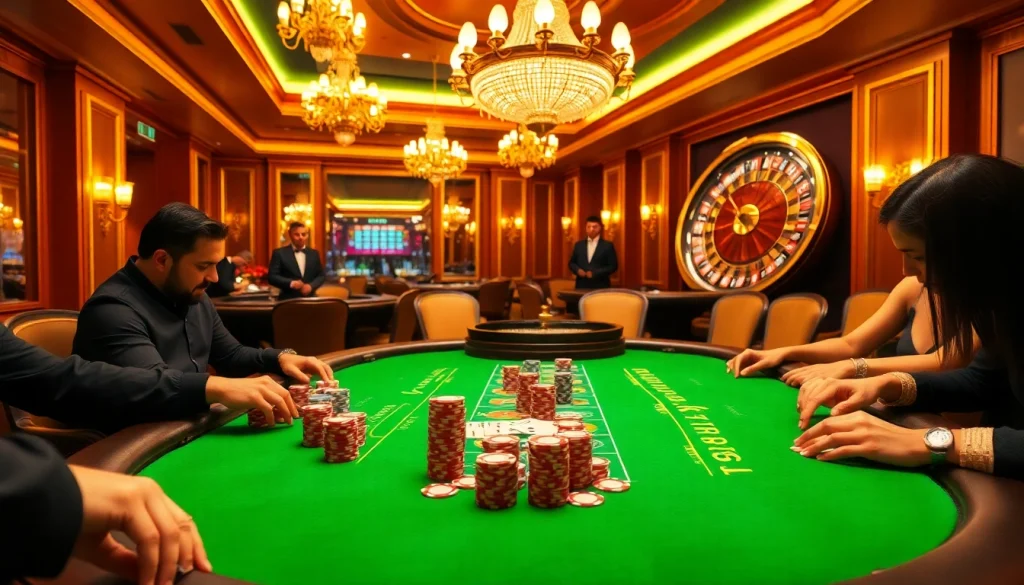Engage in poker excitement at https://www.bdtk66.blog/ with vibrant chips and cards in a luxurious casino setting.