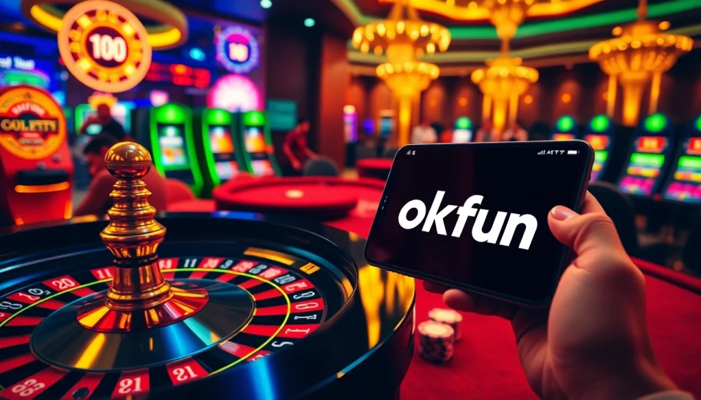 Get ready for an exciting casino experience with okfun showcasing intense gameplay and vibrant gaming elements.
