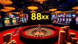 Experience the thrill of gambling at a luxurious casino featuring 88xx elements.