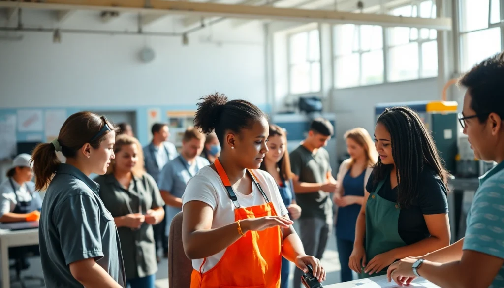 Hands-on training in trade schools in Hawaii showcasing diverse programs.