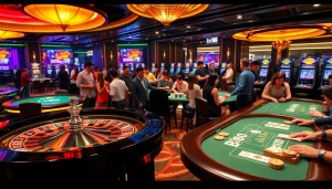 Experience thrilling gameplay at LV88 casino with vibrant chips and exciting roulette action.