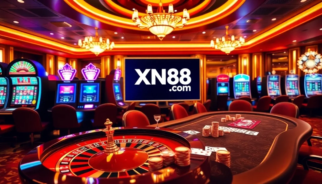 Engage in thrilling gameplay at xn88 .com with vibrant slots and luxurious casino ambiance.
