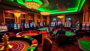 Action-packed LV88 casino scene with players engaging in roulette and poker.
