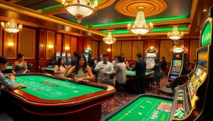Experience the thrill of j88 casino games with stylish tables, chips, and casino excitement in vibrant ambiance.