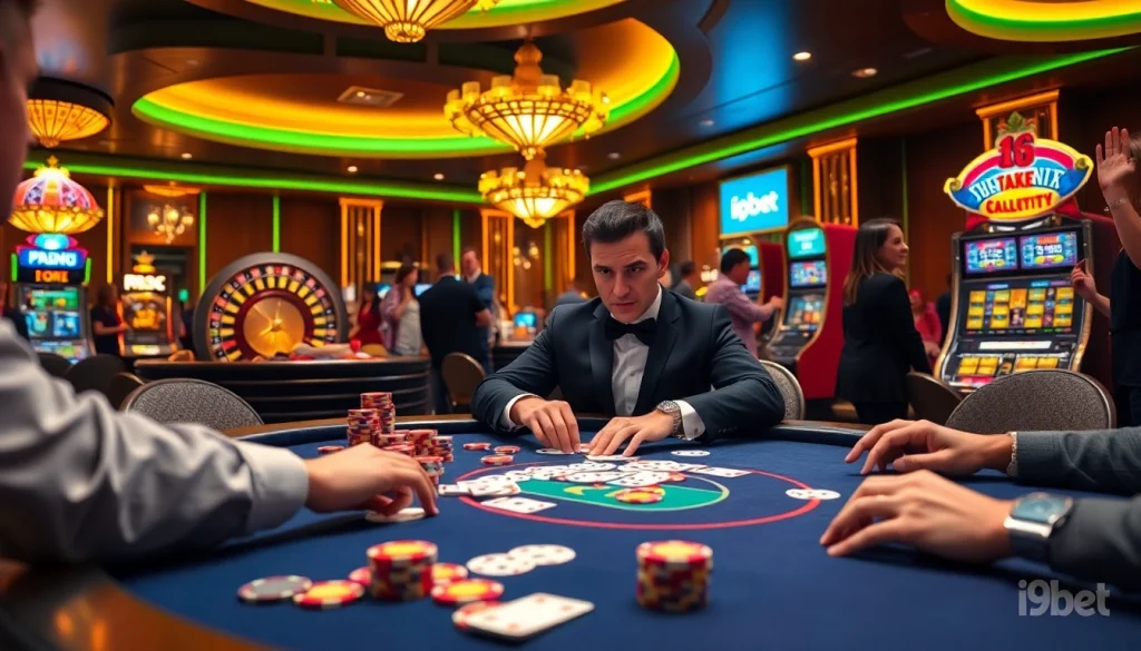 Experience thrilling action at i9bet with colorful casino tables and exciting games.