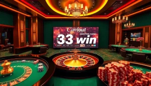 Engaged players experiencing the excitement of 33win's online casino gaming platform.