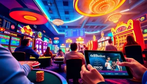 Engaging online casino scene featuring players and games at tk88win.live.