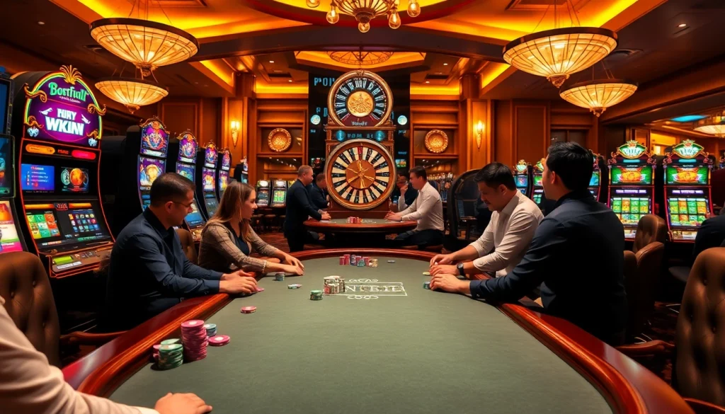 Experience high-stakes action at 8daywin.live with vibrant slot machines and luxury poker tables.