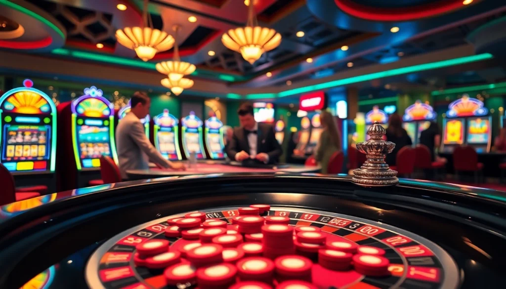 Experience the thrill of gambling at https://2haywin.art/ with a vibrant roulette table and enthusiastic players.
