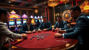 Experience the thrill of winning at au88 in a luxurious casino atmosphere with professional gamblers.