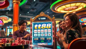 tt88 nổ hũ slot machine captivating players with vibrant colors and exciting gameplay.