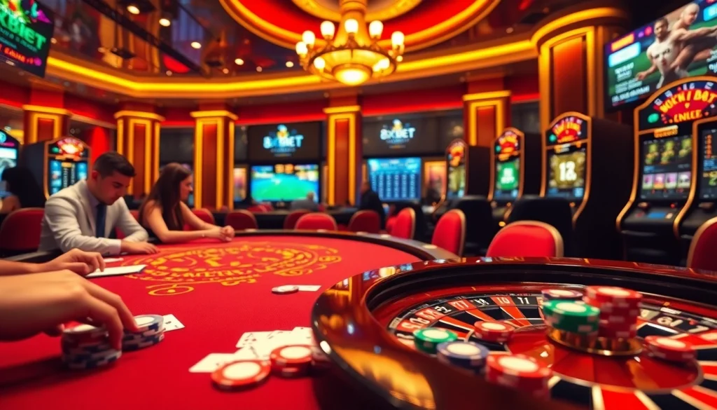 Experience the excitement of 8xbet with vibrant casino elements and thrilling betting action.