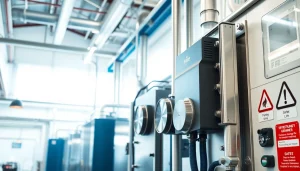 Enhance safety with advanced fire protection system showcased at https://www.premierfiresecurity.com/ in an industrial setting.