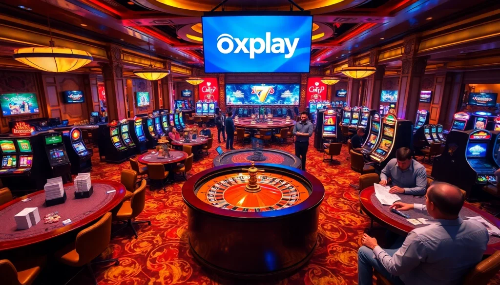 Experience explosive excitement at Oxplay while engaging at a vibrant casino table.