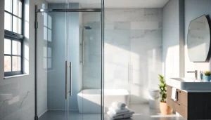 Explore elegant shower doors uk featuring stylish designs in a contemporary bathroom.