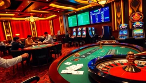 Experience vibrant gameplay at Dominoqiu, featuring engaging poker tables and thrilling roulette action.