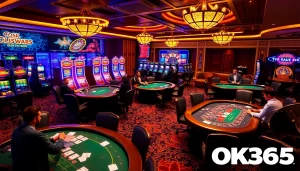 Experience the excitement of casino gaming with OK365's vibrant online platform and immersive gameplay.