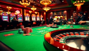 Experience the thrill of winning at 888new with vibrant casino tables and engaged players.