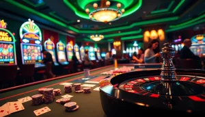 Engaging scene of players at a casino table highlighting hidden wiki tor for online gambling strategies.