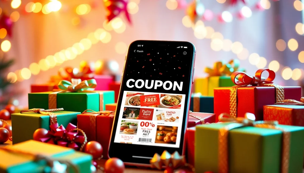 모바일쿠폰을 이용한 선물 준비로 행복한 순간을 즐기는 이미지